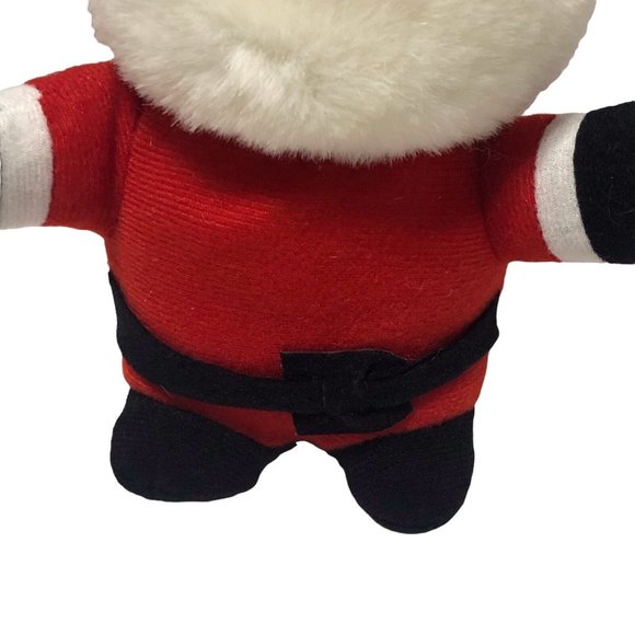 Vintage 1990s Santa Plush 7" Red White Black Standing Holiday Decor - Picture 5 of 7